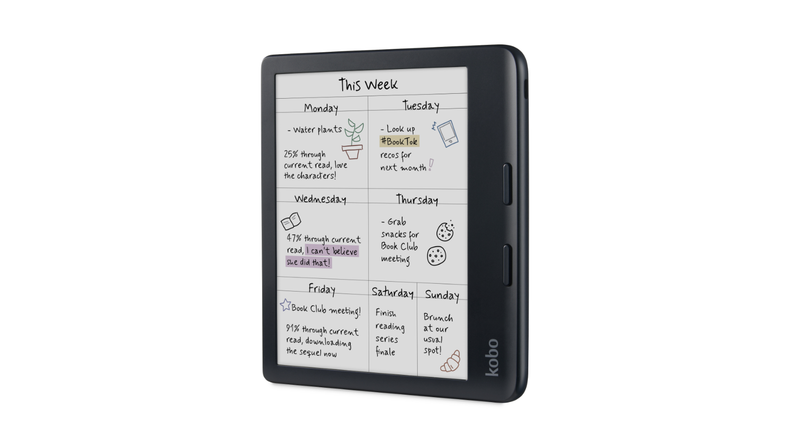 kobo Libra H20（ブラック） Kobo Libra H2O | Rakuten Kobo eReader Store United States