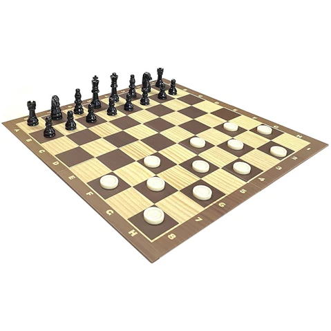Classica 2-in-1 Chess & Checkers Board Game