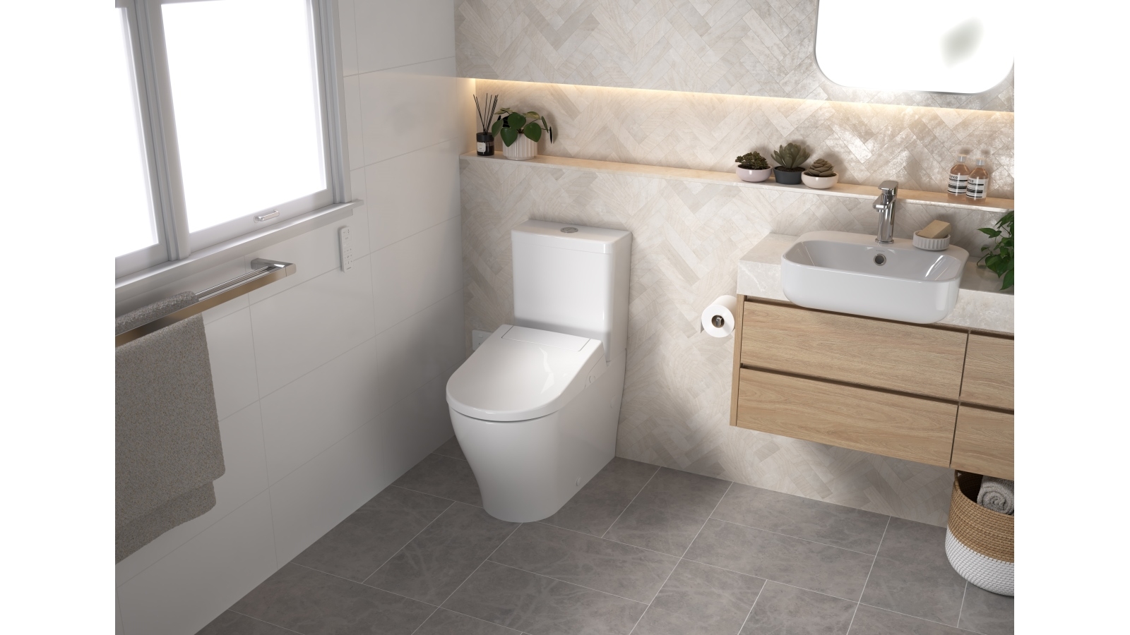 Caroma LiveWell Electronic Bidet Seat Harvey Norman