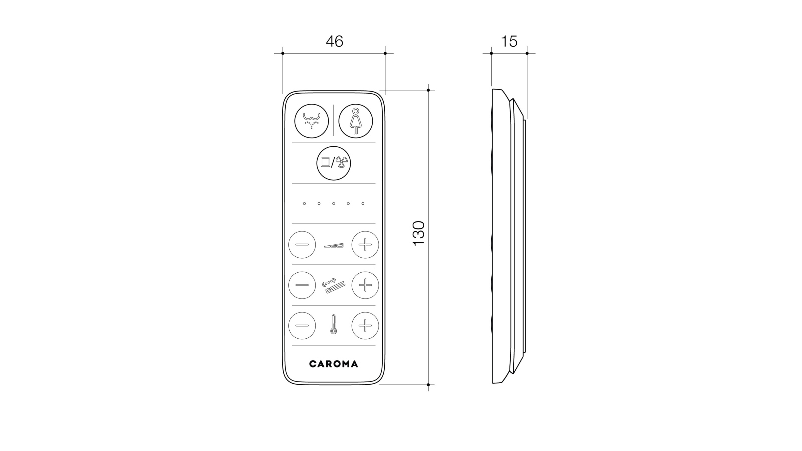 Caroma LiveWell Electronic Bidet Seat Harvey Norman