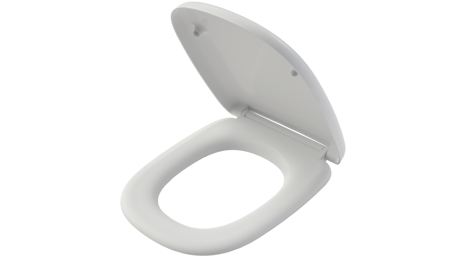 Caroma Contura II Soft-Close Quick-Release Blind Fixing Toilet Seat - Gloss White