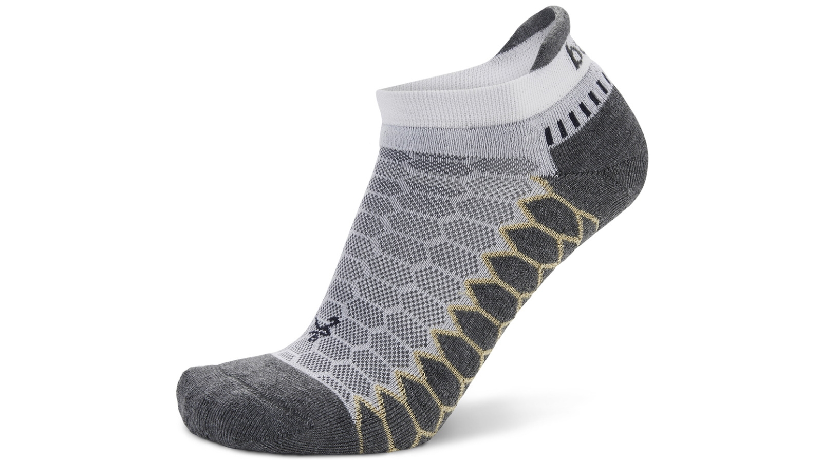 Balega White/Grey Silver Running Socks - Medium