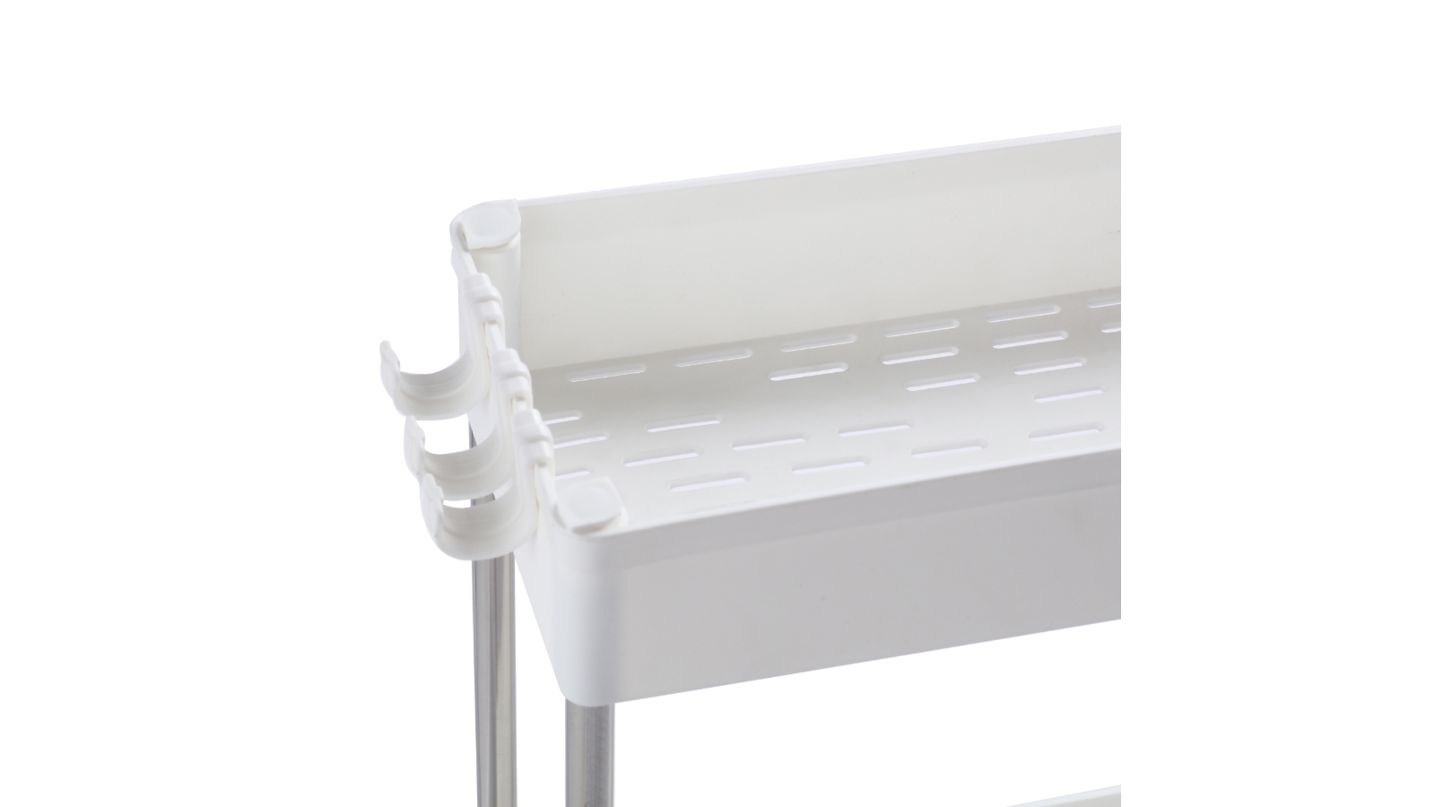 Sherwood Home 3 Tier Storage Organiser White 40x12.5x60cm Harvey Norman