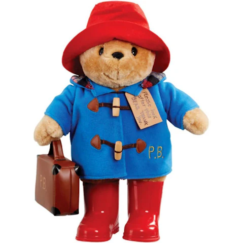 Paddington Bear with Boots Embroidered Coat and Suitcase - 34cm