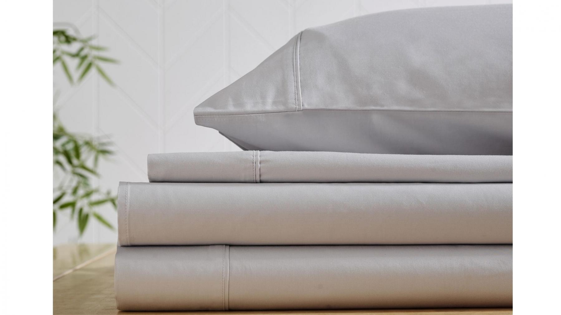 L'Avenue 500TC Bamboo/Cotton Silver Sheet Set - Split King