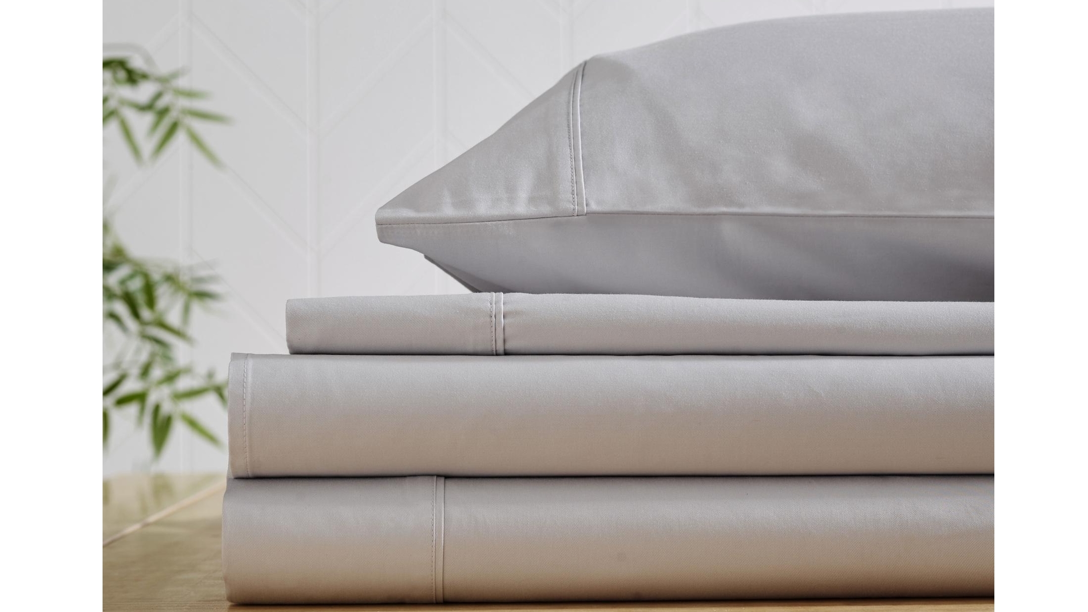 L'Avenue 500TC Bamboo/Cotton Silver Sheet Set