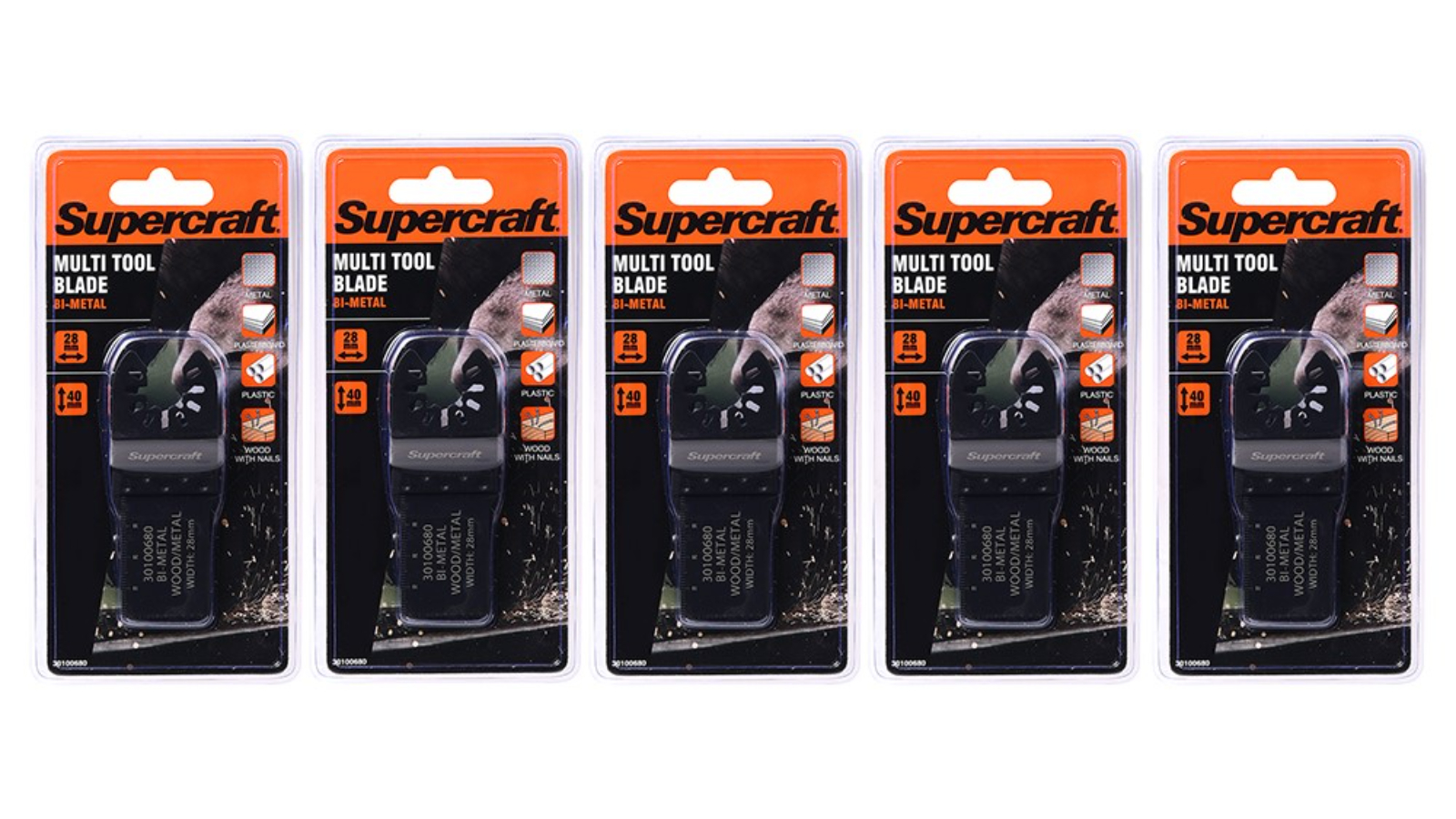 Supercraft Pack of 5 Multi Tool Blade - 2.8cm
