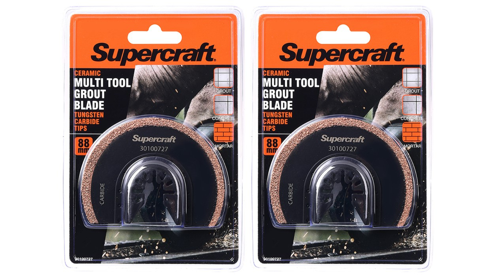 Supercraft Pack of 2 Tool Grout Blade - 8.8cm