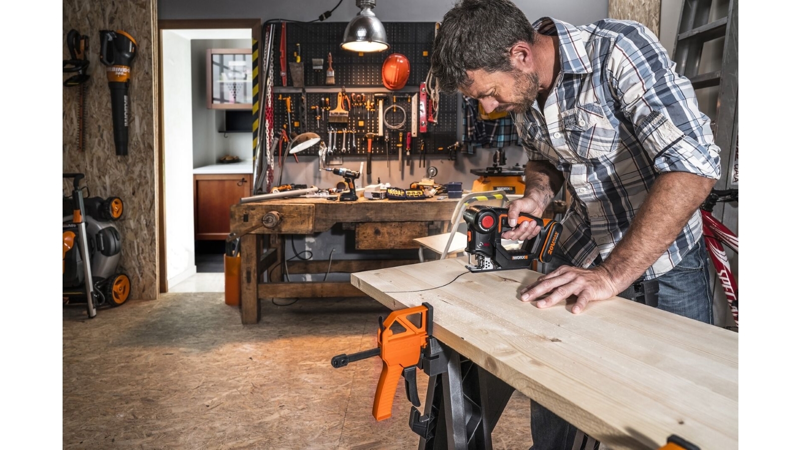 Worx 20V Cordless AXIS Multi Purpose Reciprocating JigSaw Skin Only WX550.9 Harvey Norman