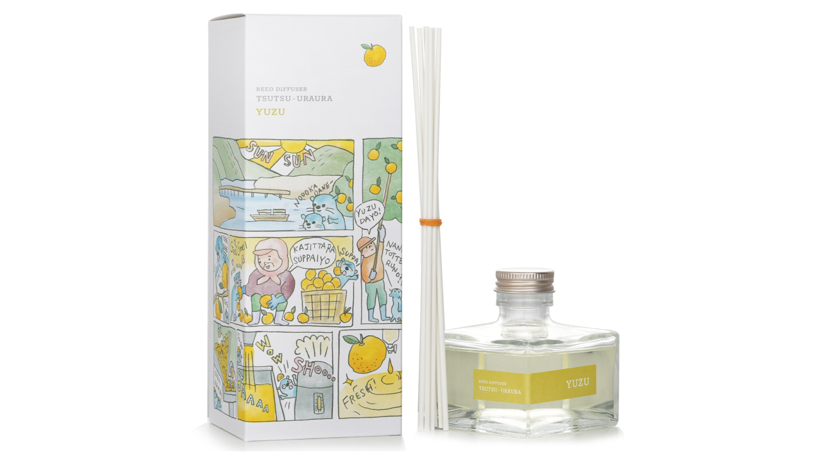 Daily Aroma Japan Yuzu Tsutsu Uraura Deodorant Reed Diffuser - 120ml ...