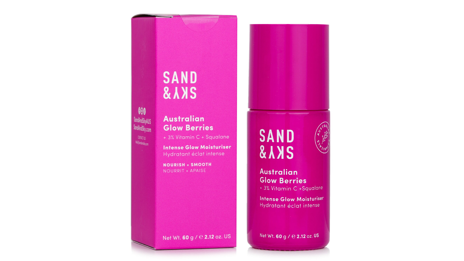 Sand and Sky Australian Glow Berries Intense Moisturiser - 60ml/2.12oz