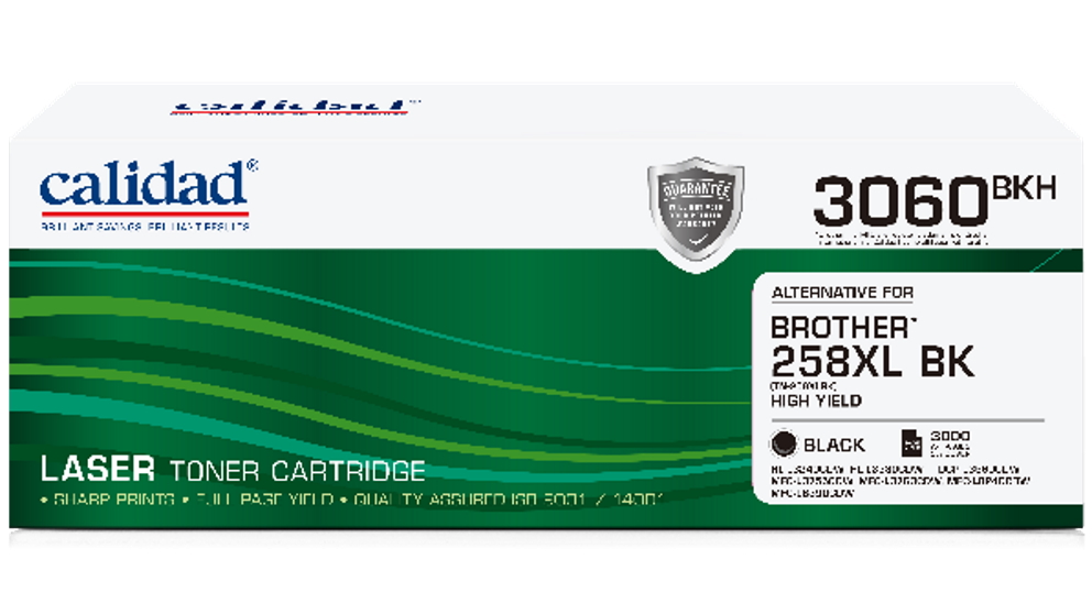 Calidad Brother TN-258XL Black Laser Toner Cartridge