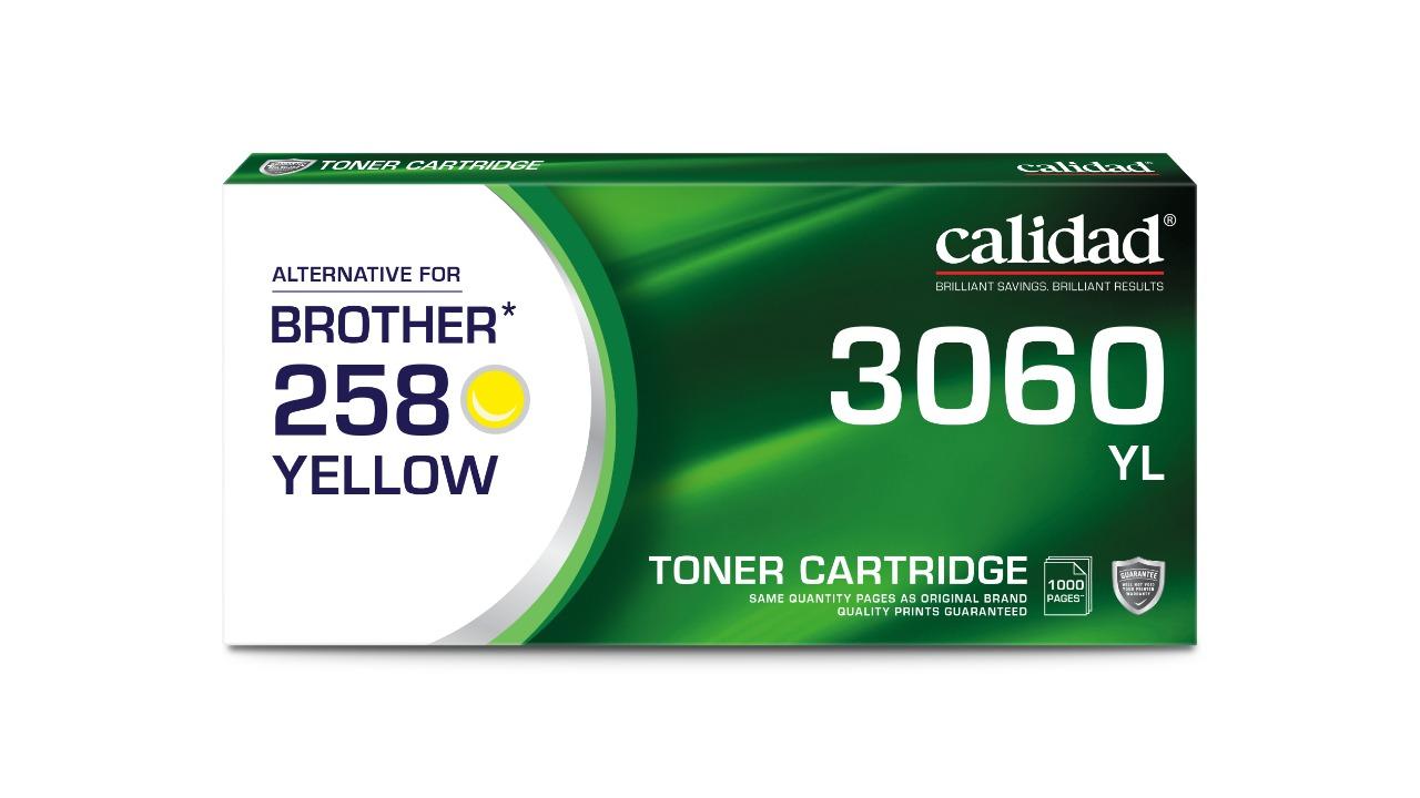 Calidad Brother TN-258 Yellow Laser Toner Cartridge