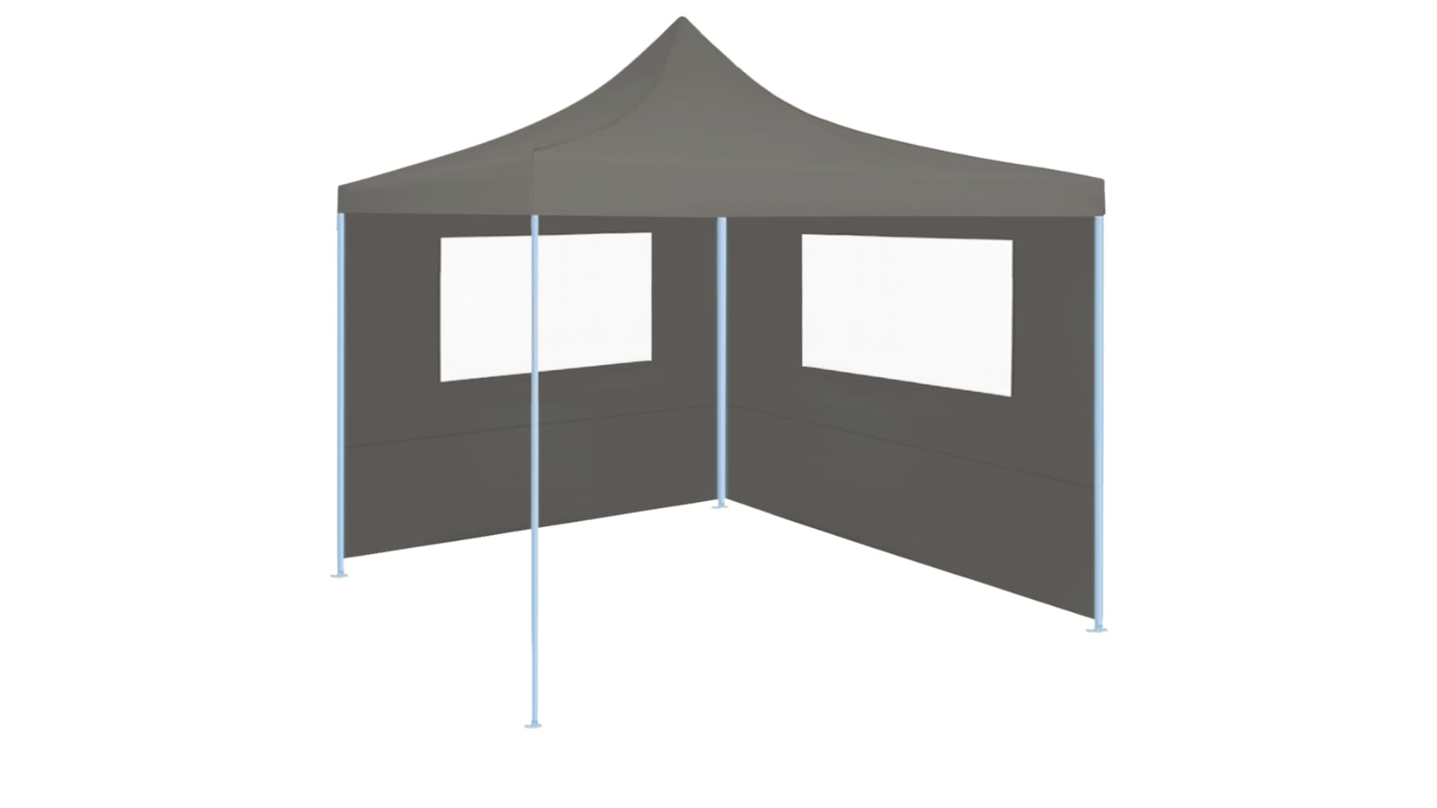 vidaXL Anthracite Gazebo Sidewall with Window - 4 x 2m