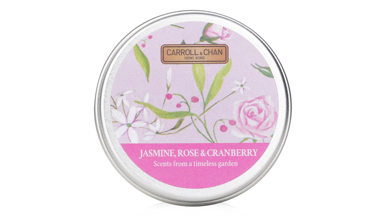 Carroll and Chan Jasmine, Rose and Cranberry Beeswax Mini Tin Candle