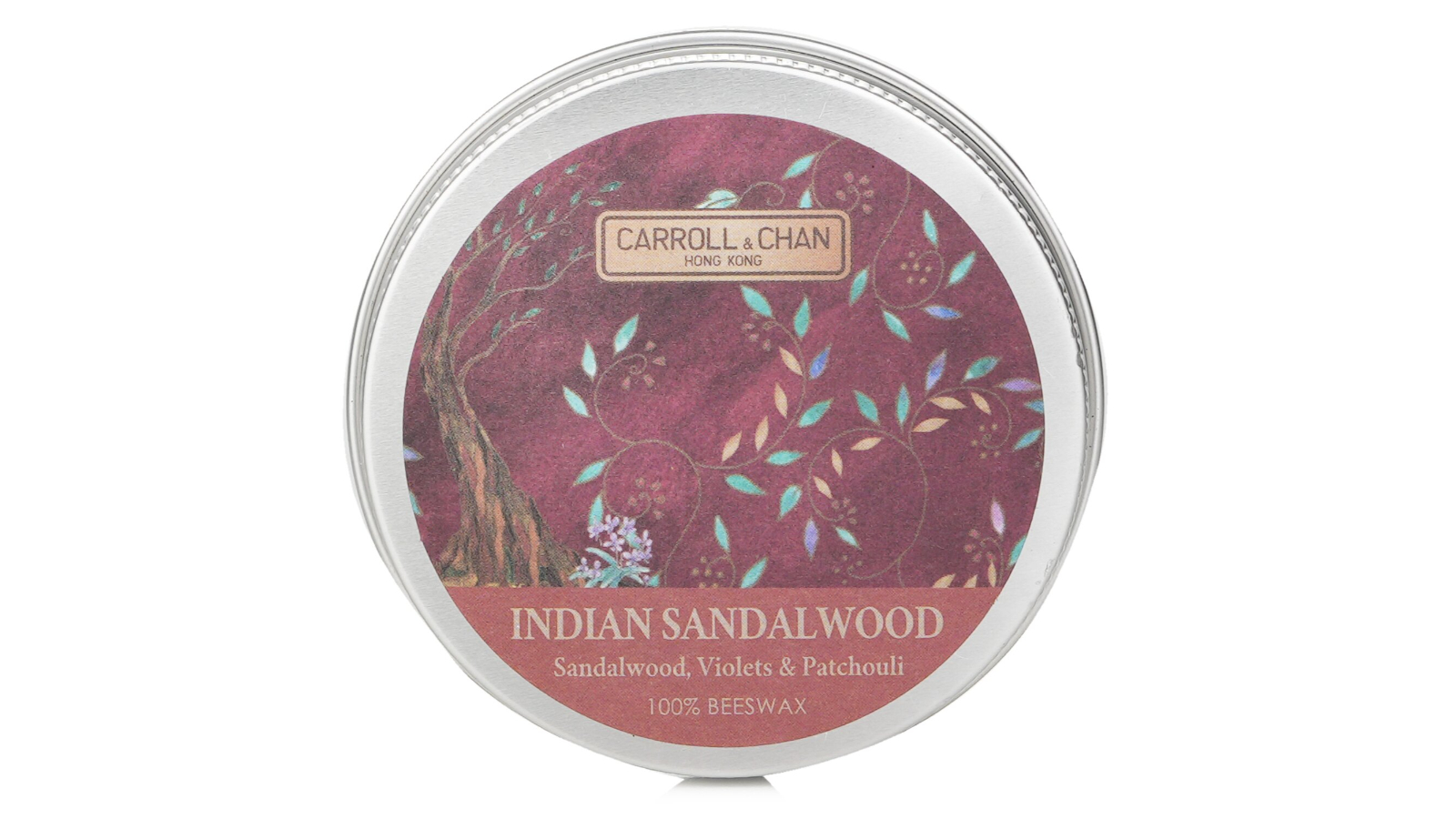Carroll and Chan Indian Sandalwood Beeswax Mini Tin Candle