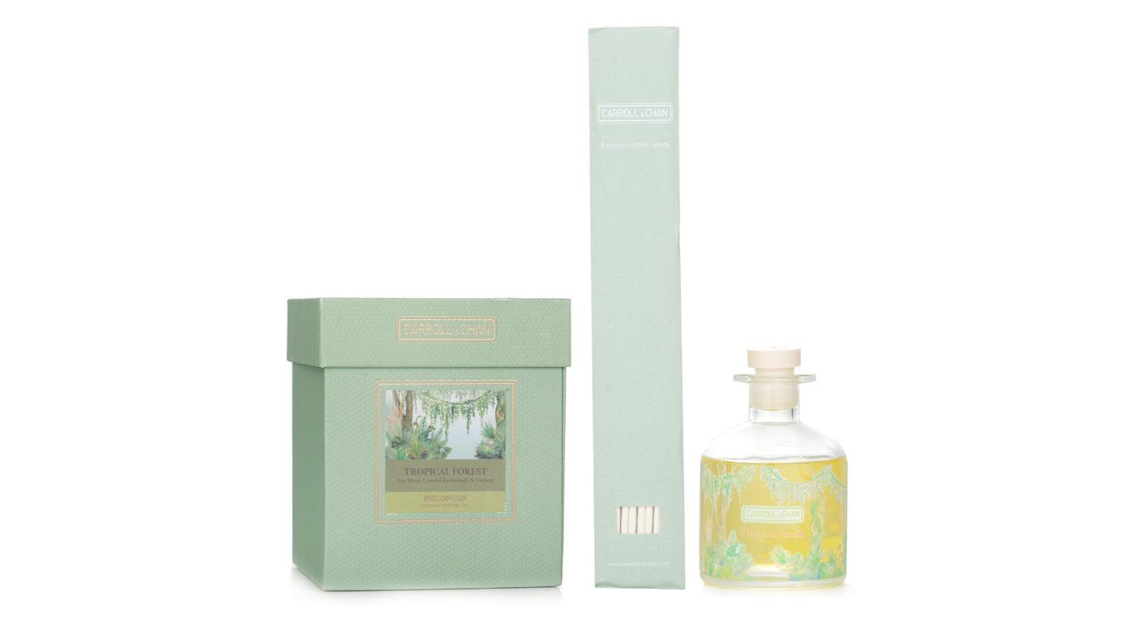 Carroll and Chan Tropical Forest Reed Diffuser Refill Set - 200ml/6.76oz