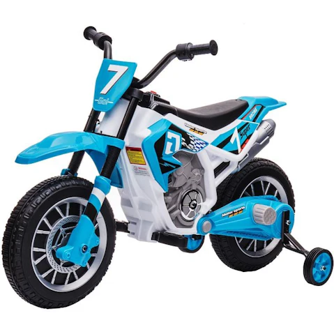 Kidbot Electric Toy Car 12V Battery Powered Motorbike Ride On - Blue