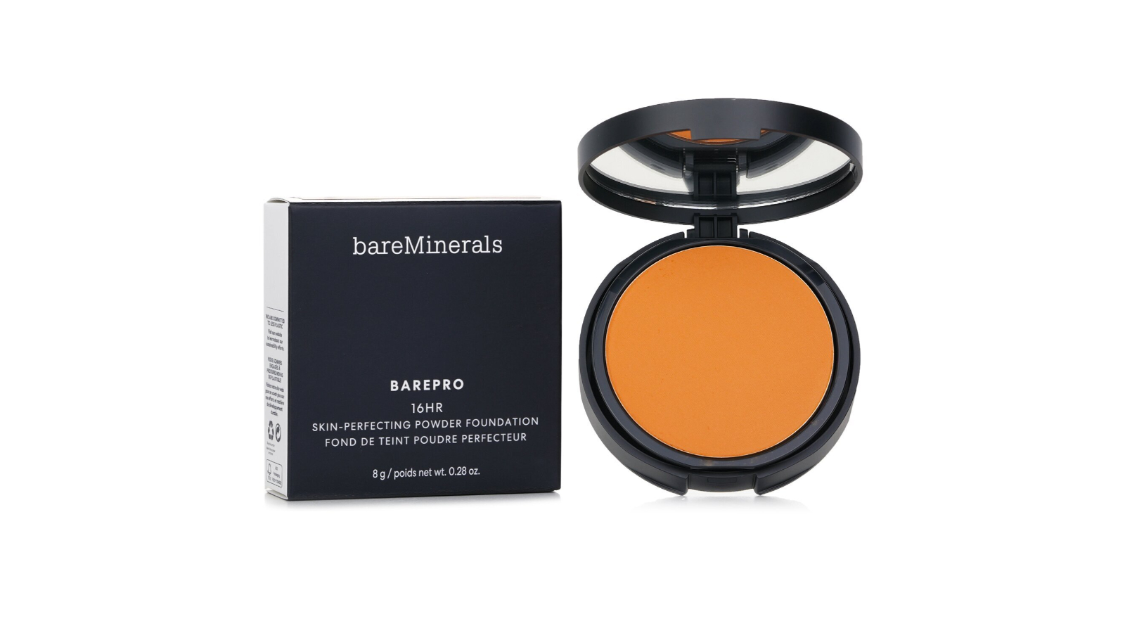 BareMinerals No. 45 Medium Deep Warm Barepro Skin Perfecting Powder Foundation - 8g/0.28 oz