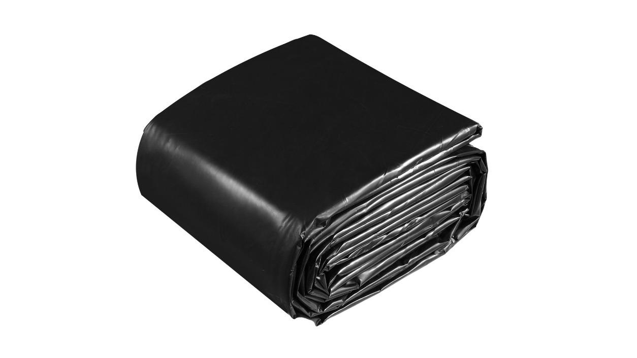 Garden Skin Pad 6 x 5m LDPE Reservoir Fountain Landscaping Black Heavy Duty Pond Fish Liner - 0.05cm
