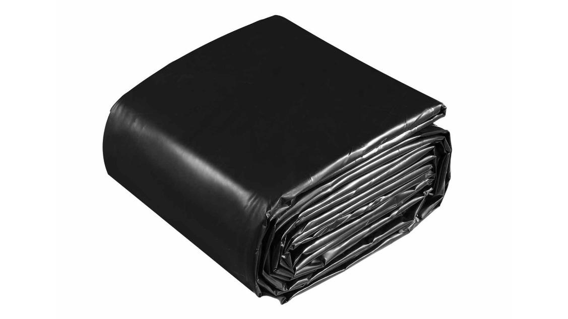 Garden Skin Pad 6x5m HDPE Reservoir Fountain Landscaping Black Heavy Duty Pond Fish Liner - 0.02cm