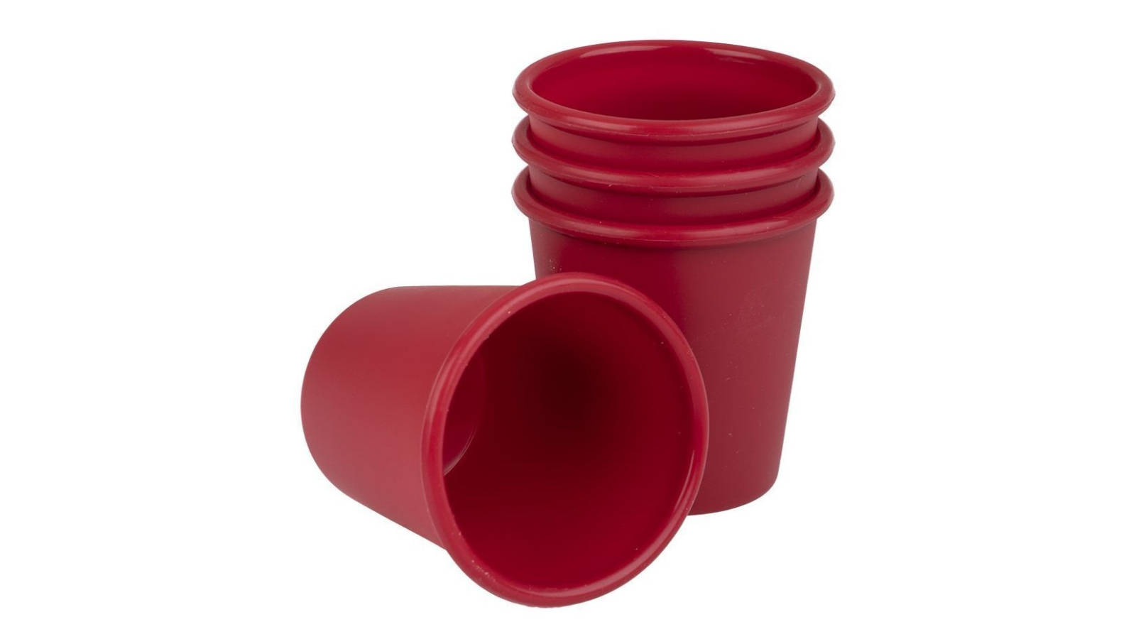 D.Line 4 Piece Daily Bake Dariole Mould 120ml - Red