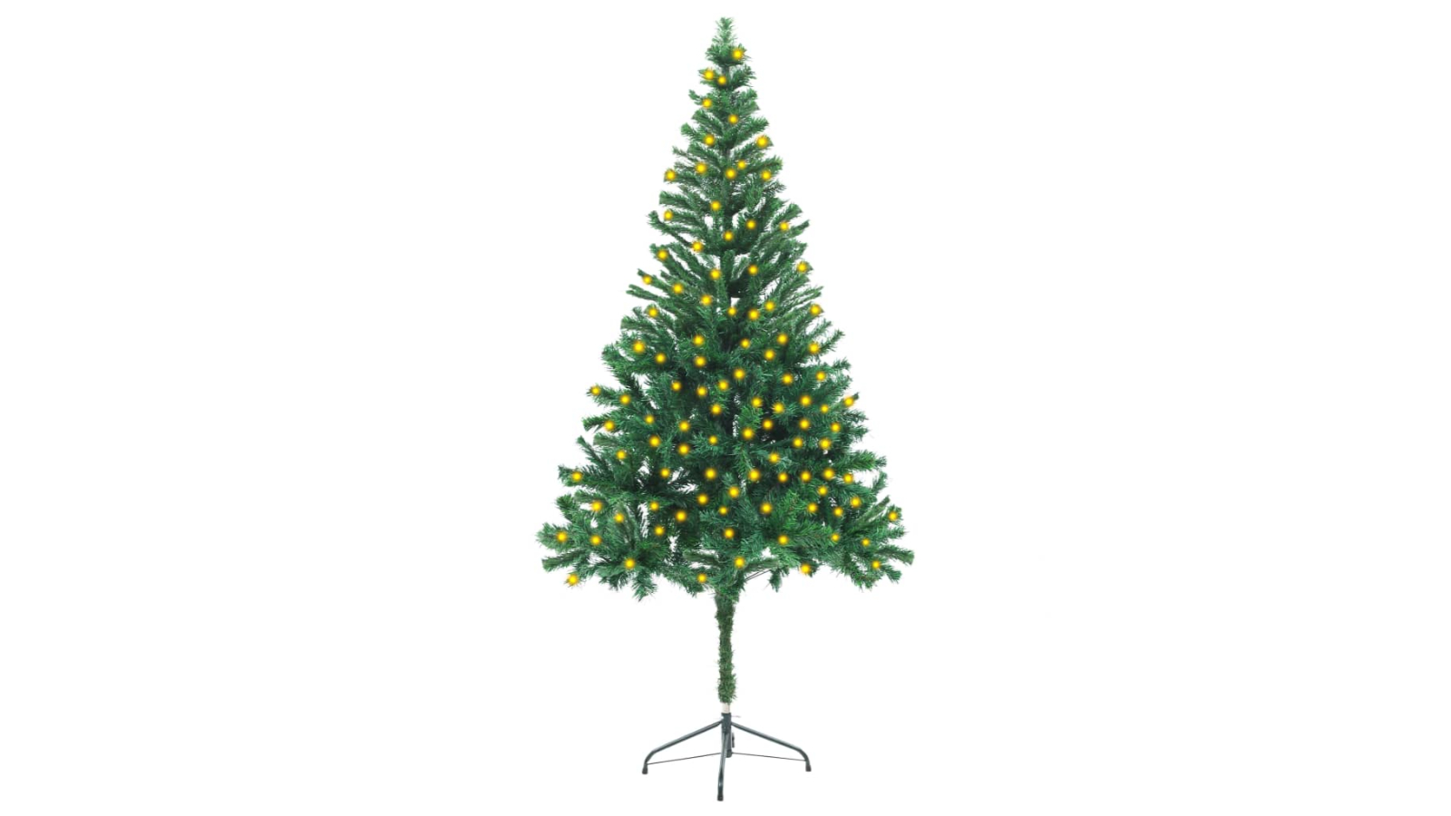 vidaXL Artificial 564 Piece Branches Pre-lit Christmas Tree with Stand - 180cm