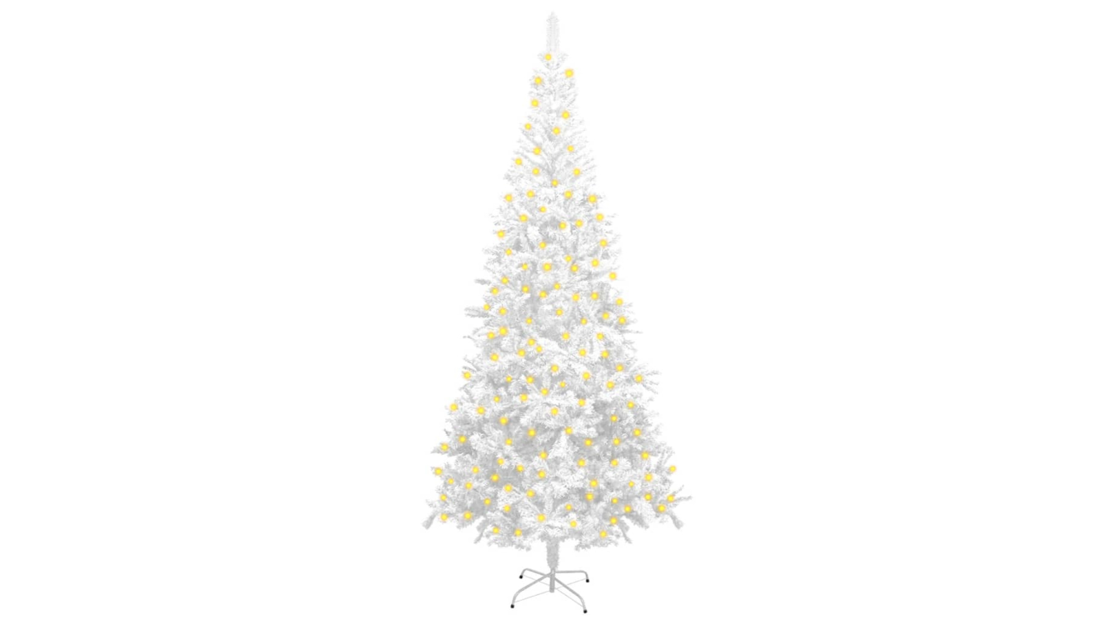 vidaXL Artificial 240cm Pre-lit Christmas Tree - White