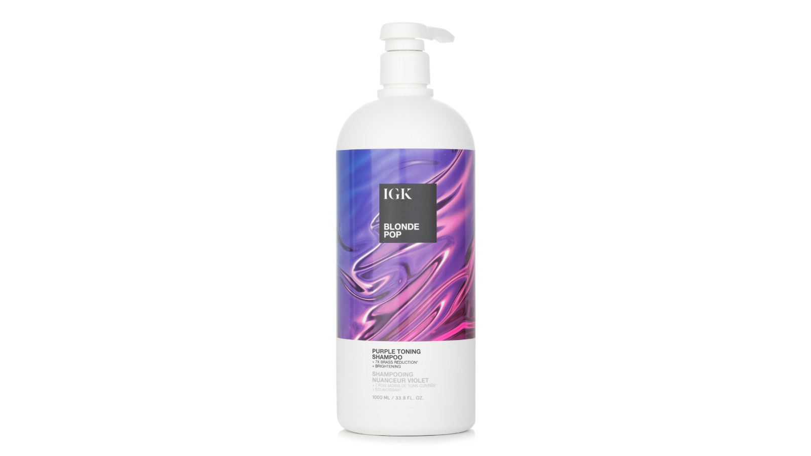 IGK Blonde Pop Purple Toning Shampoo - 1000ml/33.8oz