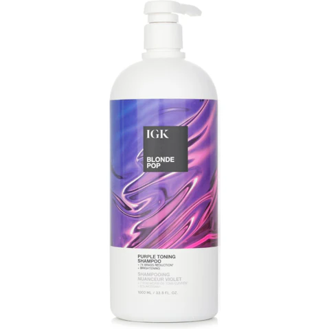IGK Blonde Pop Purple Toning Shampoo - 1000ml/33.8oz