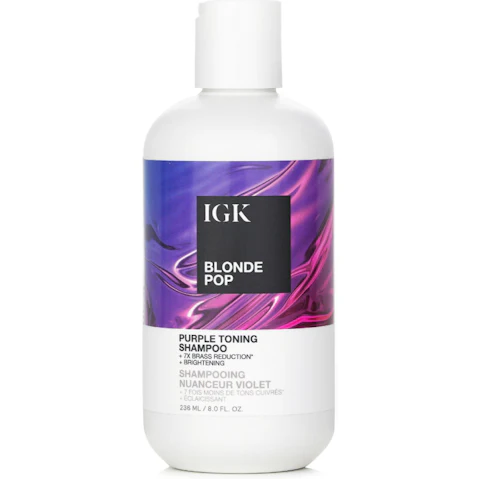 IGK Blonde Pop Purple Toning Shampoo - 236ml/8oz