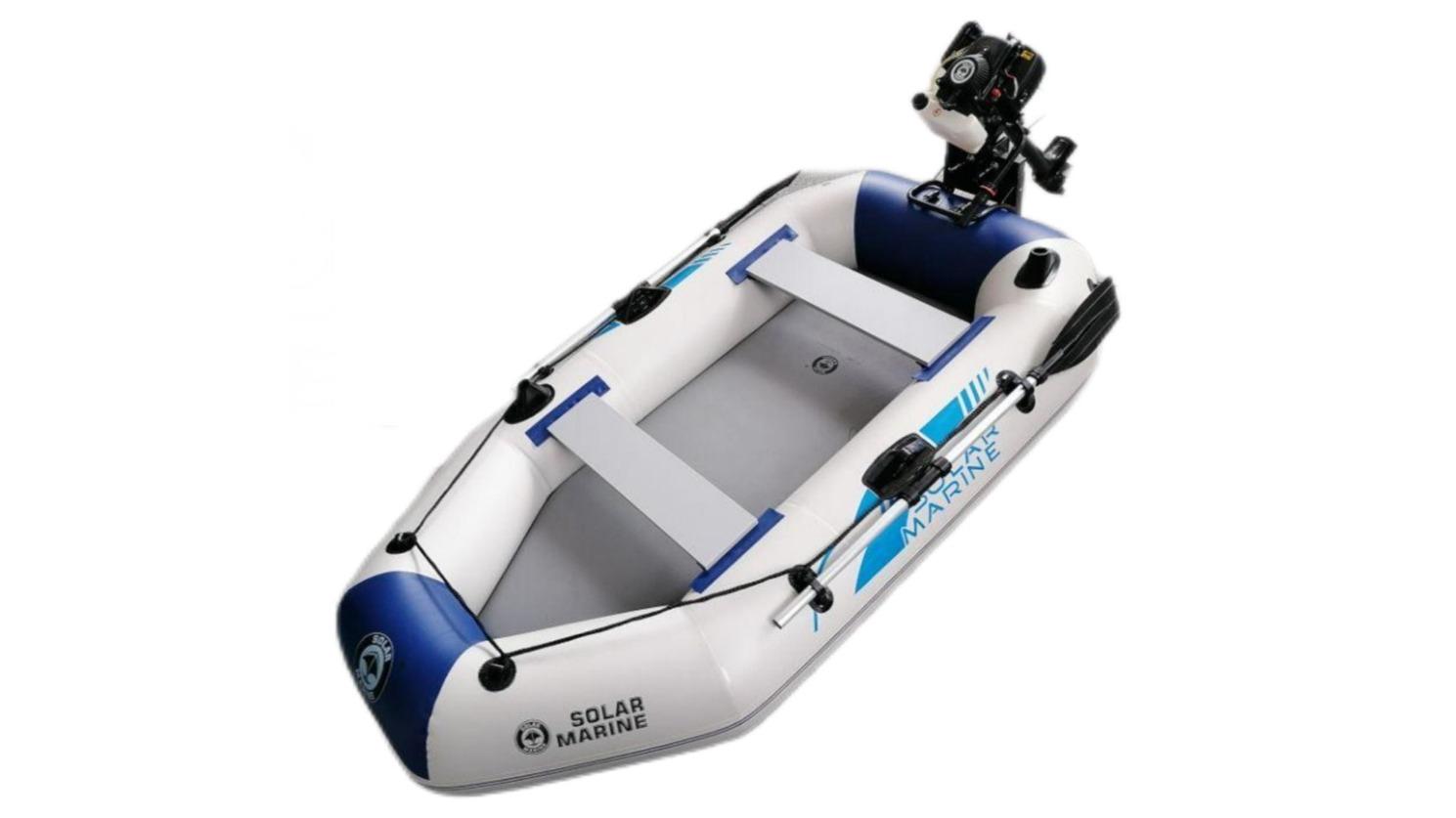 Jacksaqua Solar 3-in-1 Marine Inflatable Boat + 4 Stroke Outboard Motor + Mount Set - 3metre