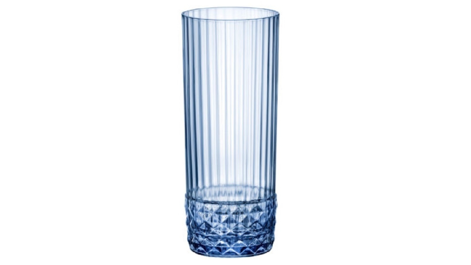 Bormioli Rocco Set of 6 America '20s 400ml Long Drink Glasses - Sapphire