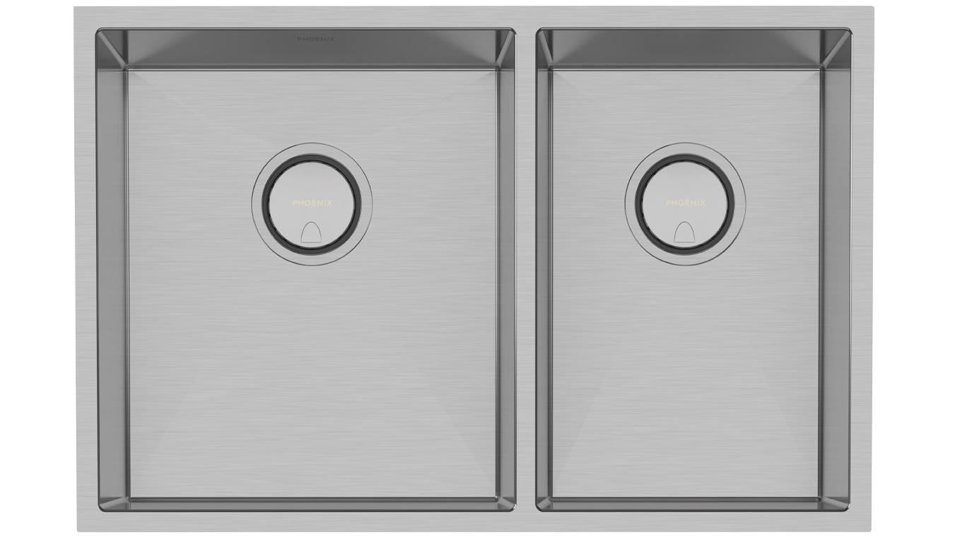 Phoenix 4000 Series 1 and 3/4 Left Hand Bowl Sink - Stainless Steel