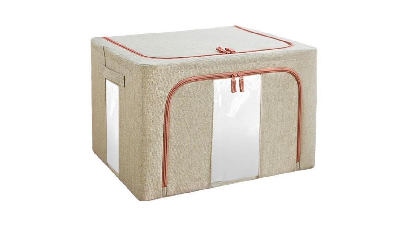 Hansona Beige Cloth Closet Organiser - 24L