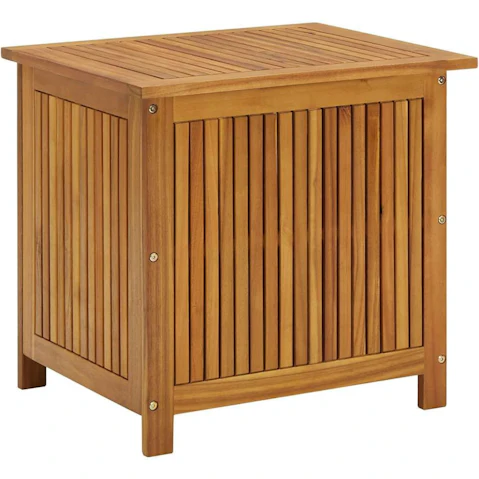 vidaXL 60 x 50 x 58cm Solid Wood Acacia Garden Storage Box