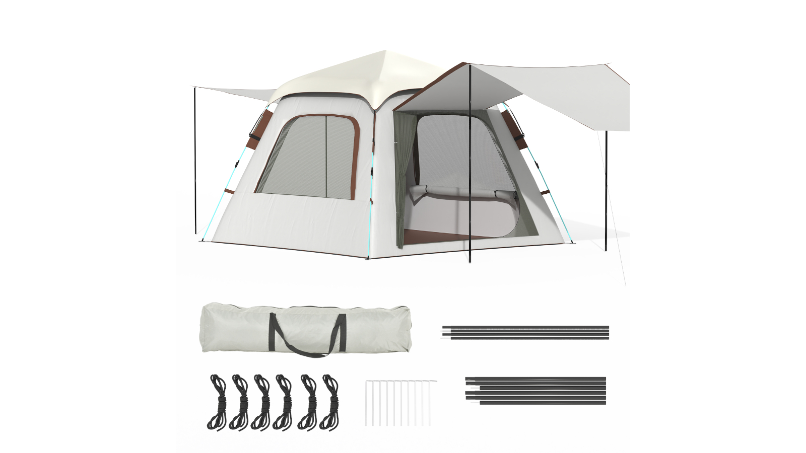 Advwin Easy Setup 4-5 Person Camping Tent