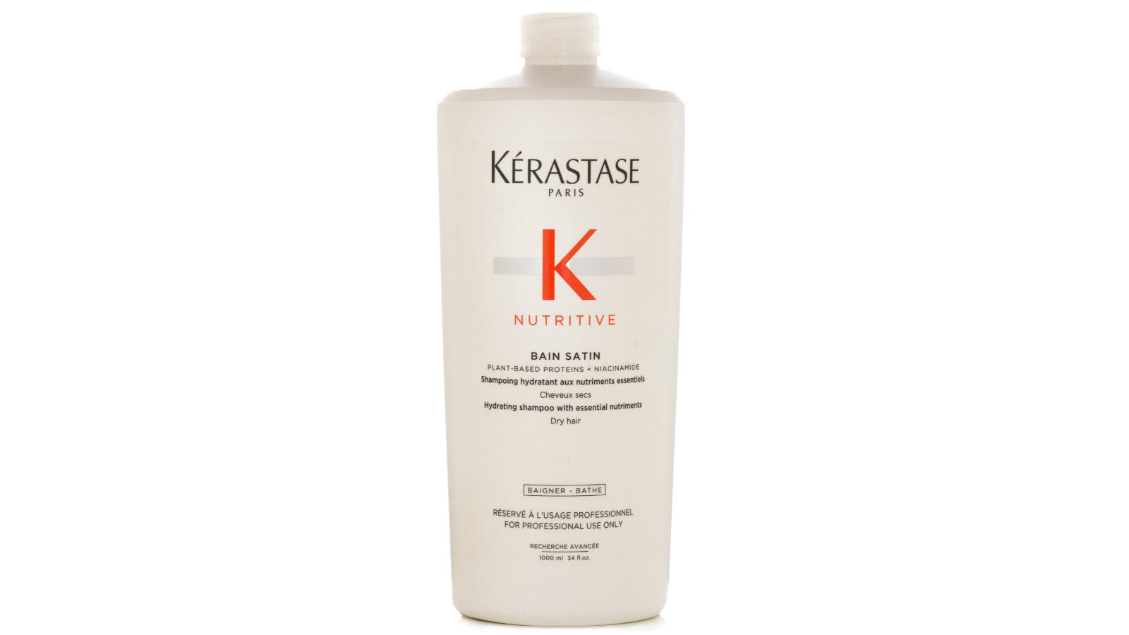 Kerastase Nutritive Bain Satin Hydrating Shampoo with Essential Nutriments (Dry Hair) - 1000ml/34oz