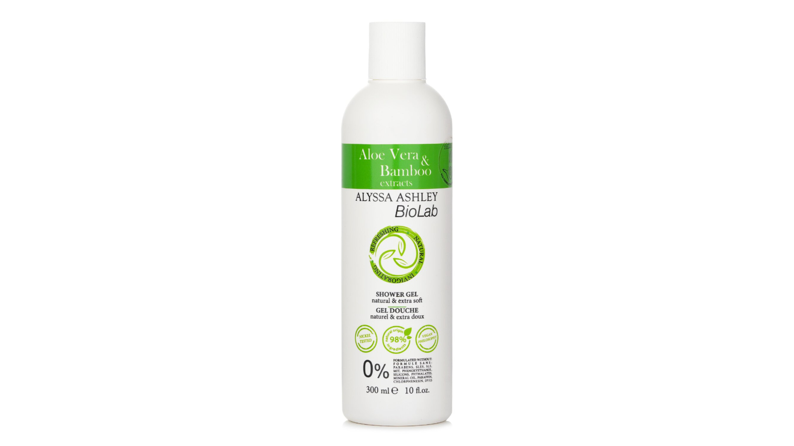 Alyssa Ashley Biolab Aloe Vera and Bamboo Shower Gel - 300ml/10oz