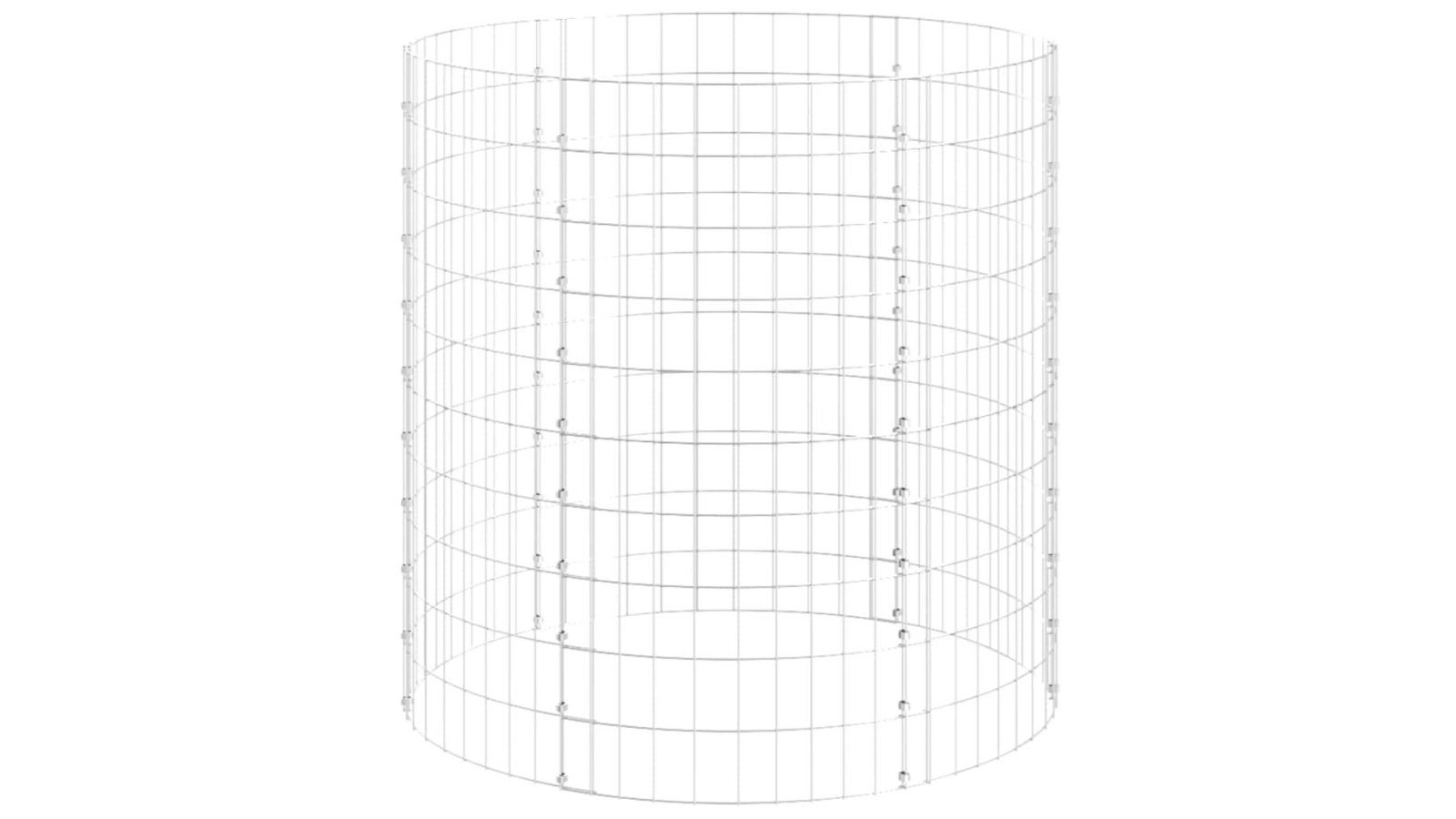 vidaXL Galvanised Steel Garden Composter - 100 x 100cm | Harvey Norman
