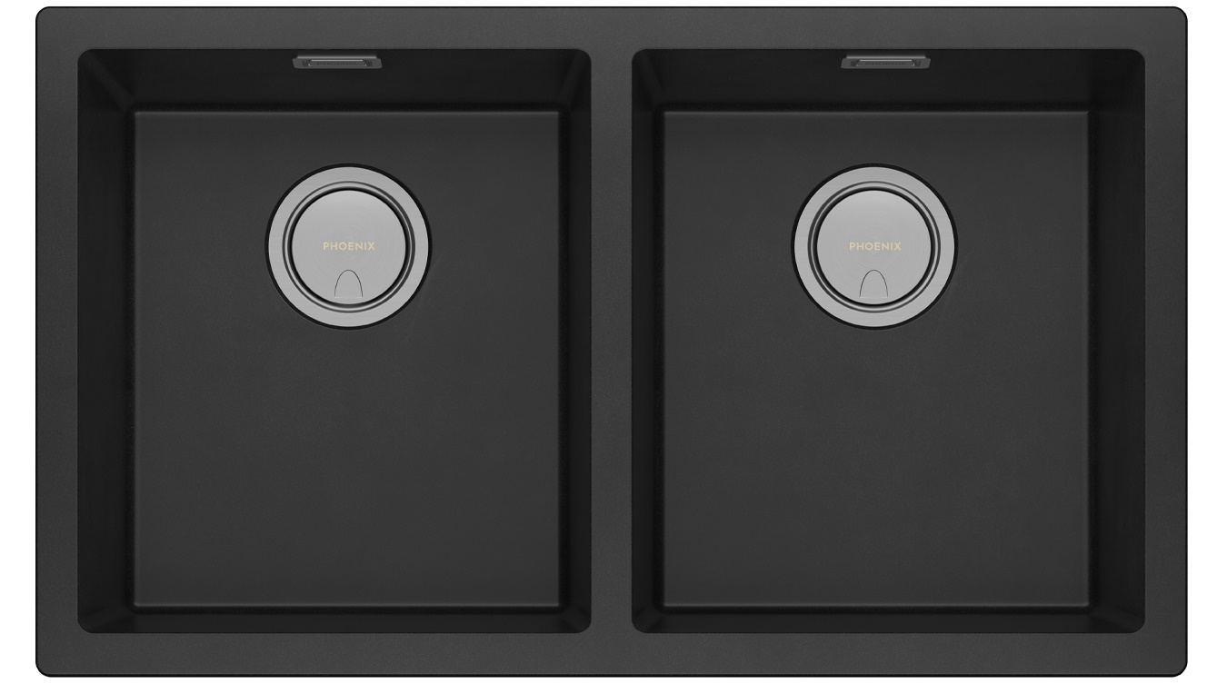Phoenix 5000 Series Double Bowl Sink - Matte Black