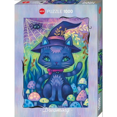 Heye 1000 Piece Jigsaw Puzzle Dreaming Witch Cat