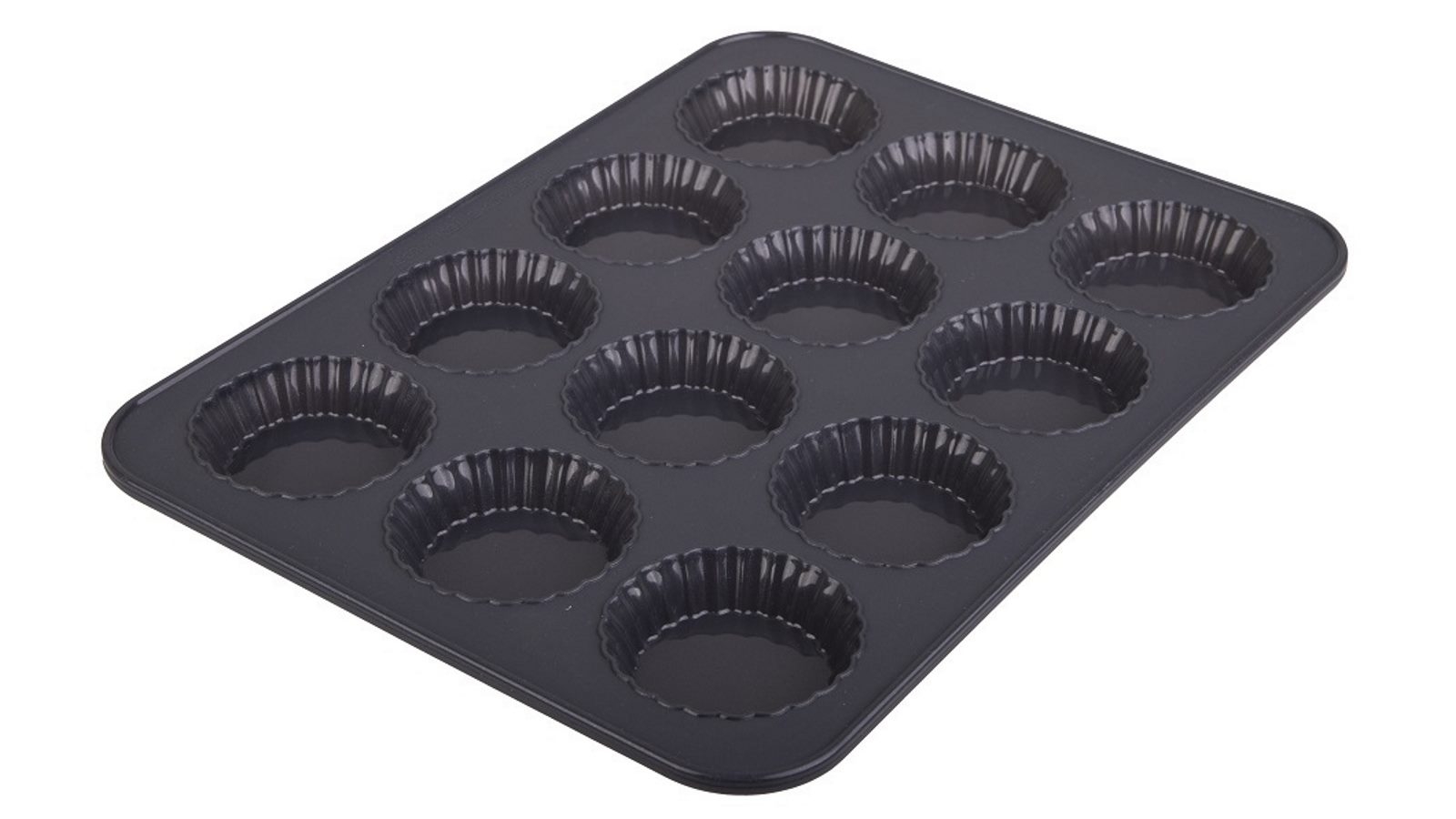 Daily Bake Silicone 12 Cup Mini Quiche Pan - Grey