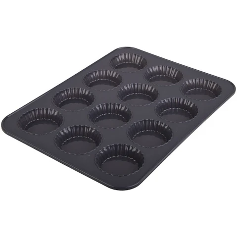 Daily Bake Silicone 12 Cup Mini Quiche Pan - Grey