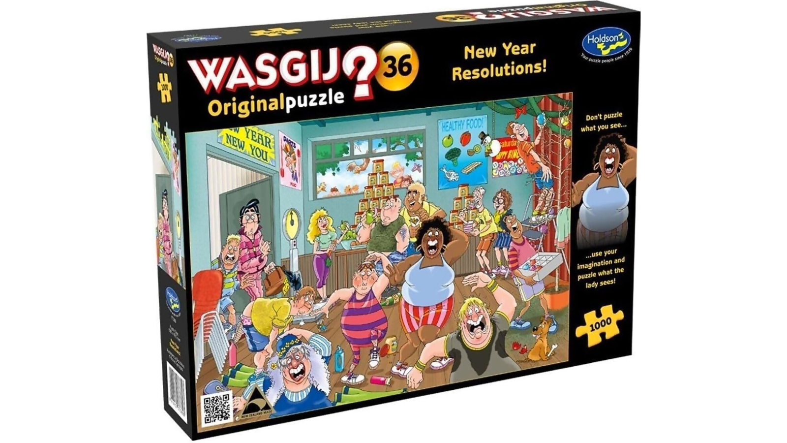 Holdson 1000 Piece Jigsaw Puzzle Wasgij Original 36 New Year Resolutions