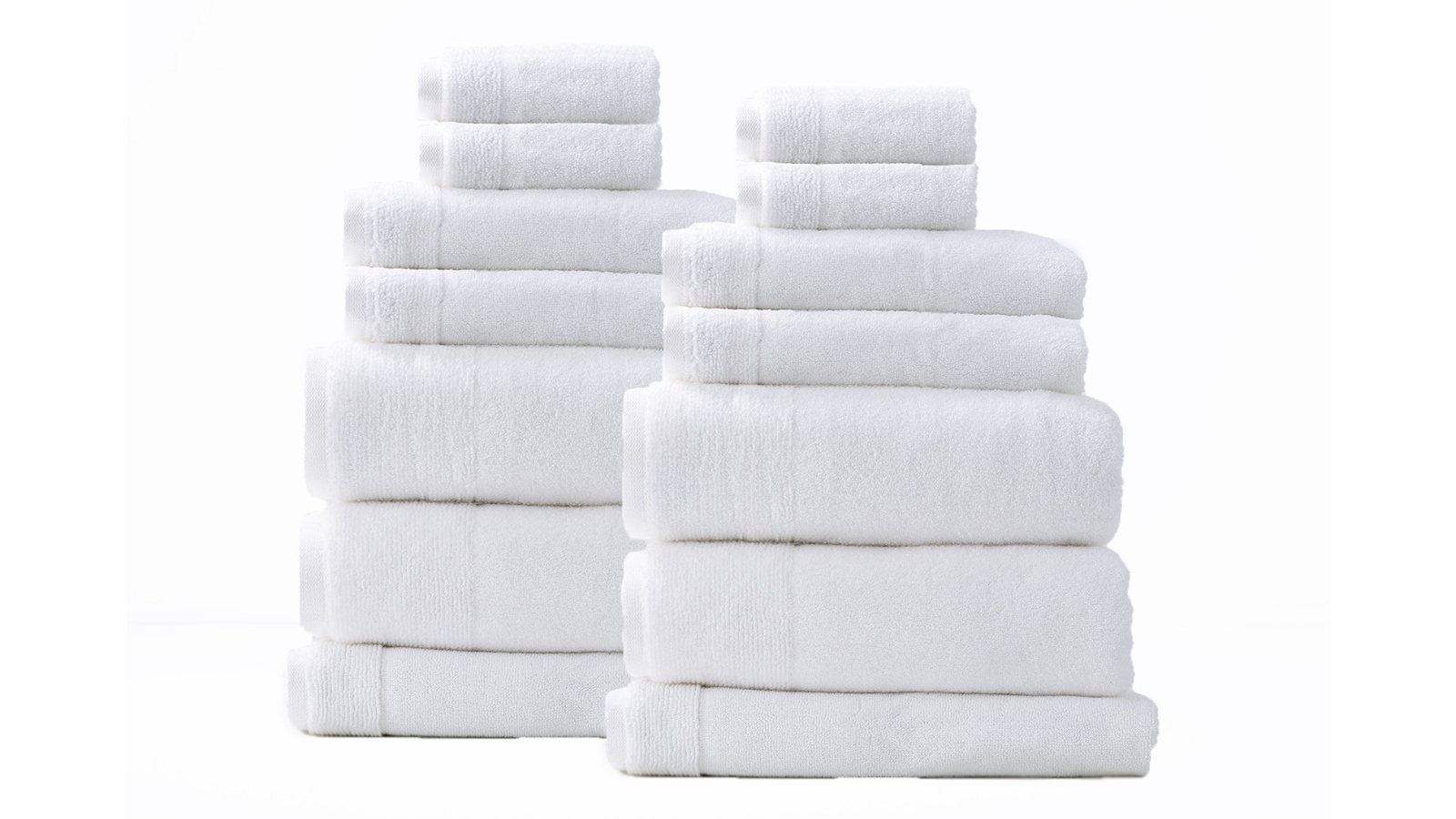 Renee Taylor 14 Piece Aireys 650gsm Zero Twist Towel - Snow
