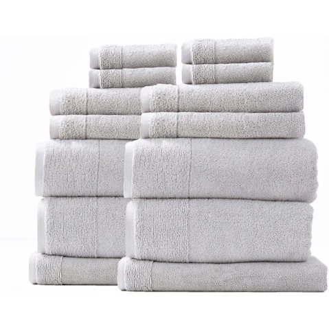 Renee Taylor Aireys 650gsm Zero Twist 14 Piece Towel - Vapour