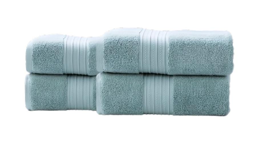 Renee Taylor Pack of 4 Brentwood 650gsm Low Twist Towel - Grey Mist