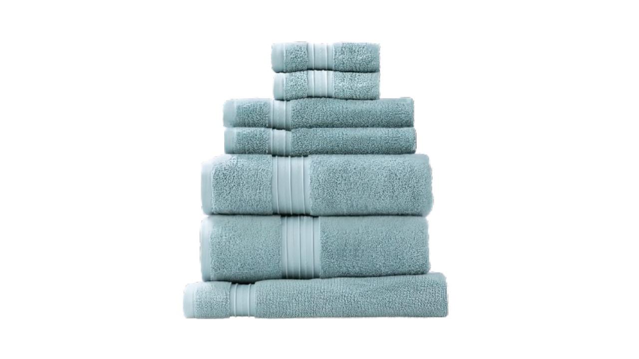 Renee Taylor 7 Piece Brentwood 650gsm Low Twist Towel - Grey Mist