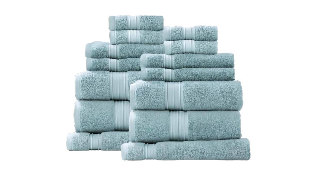 Renee Taylor 14 Piece Brentwood 650gsm Low Twist Towel - Grey Mist